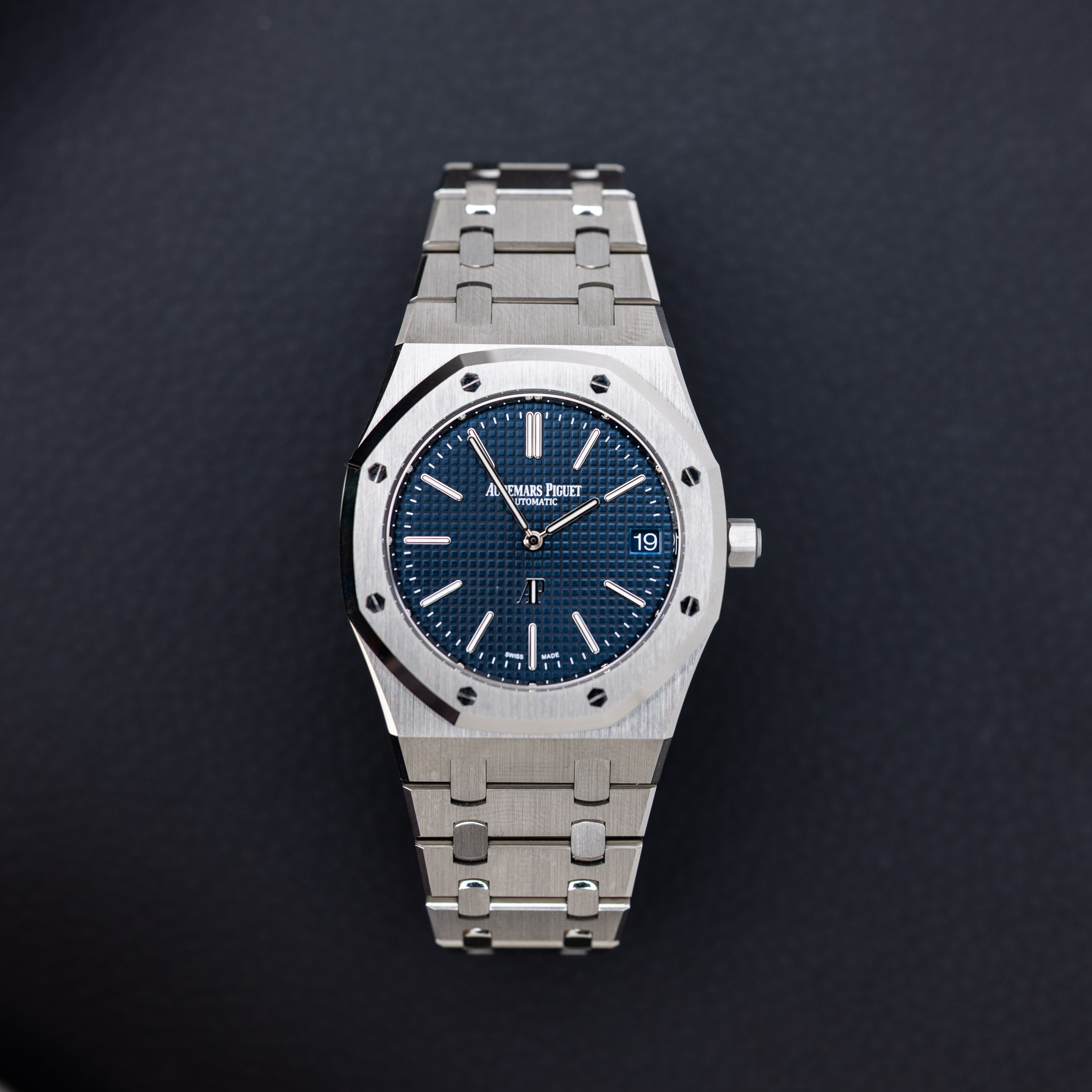 Audemars Piguet Royal Oak Jumbo - 16202ST Blue Dial